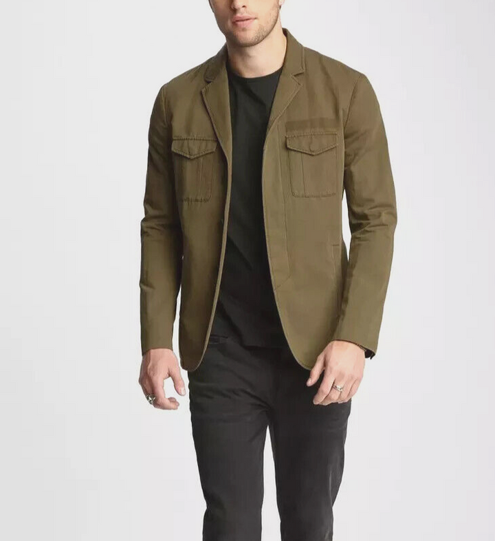 John Varvatos Collection Army Cargo Jacket MSRP $998 Size 52 # 22A 281 NEW