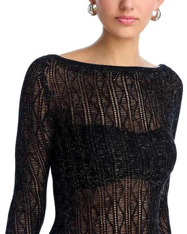 Capittana Brenda Black Dress Swim Cover-Up MSRP $210