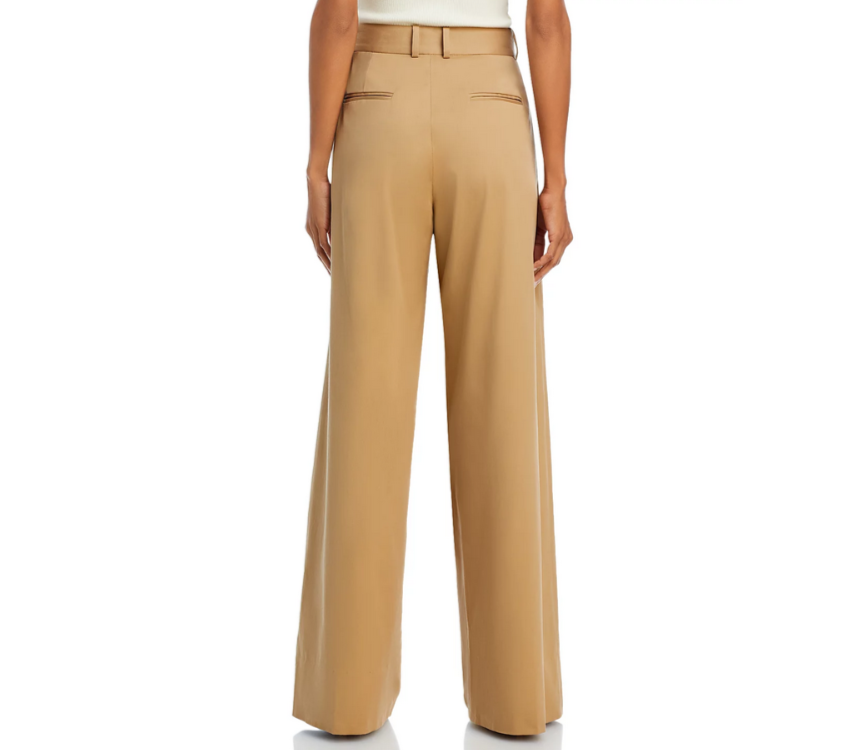 FRAME Pleated Wide Leg Pants MSRP $478