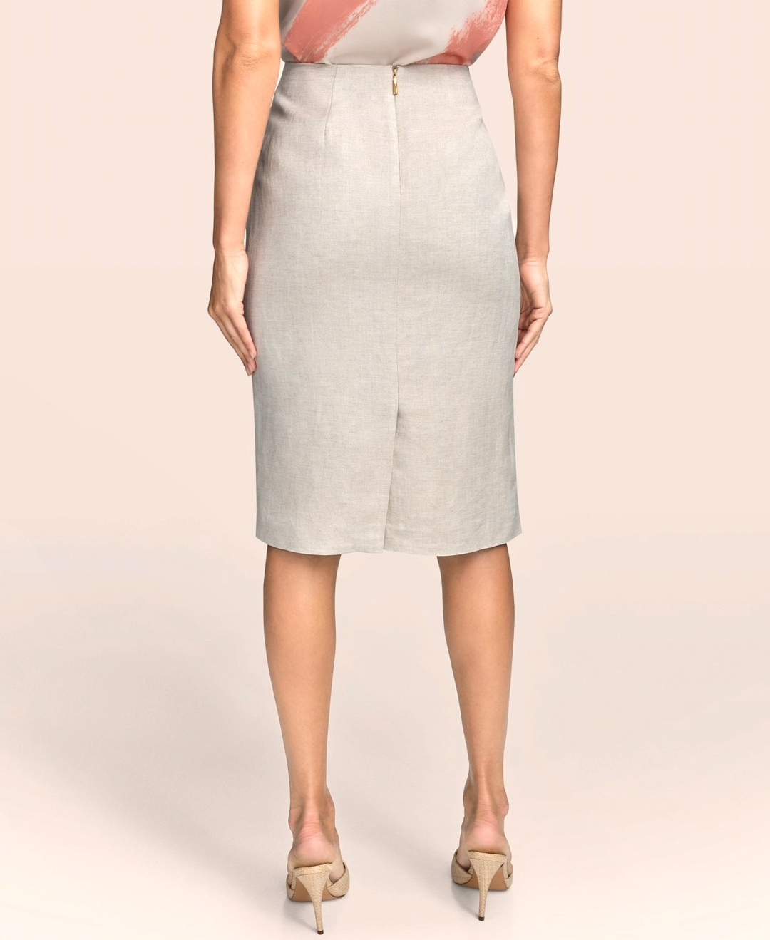 Donna Karan New York Women's Linen-Blend Pencil Skirt MSRP $99