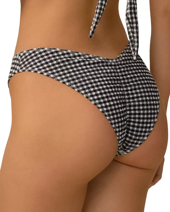 Montce Lulu Gingham Bikini Bottom MSRP $96