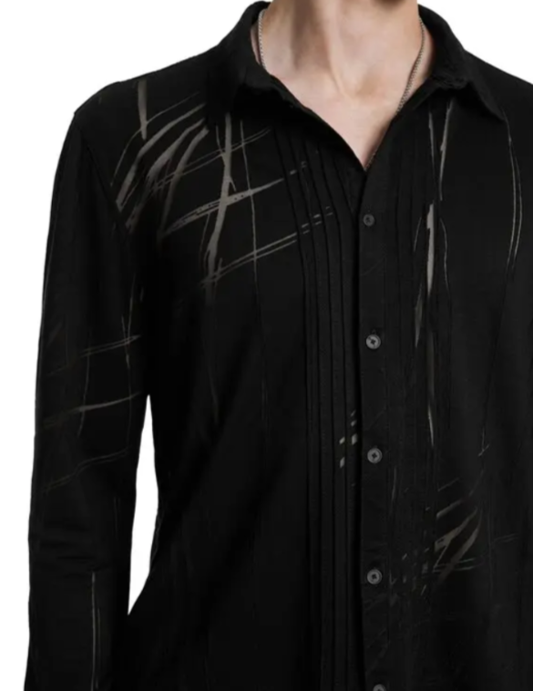 John Varvatos Phoenix Printed Button Front Shirt MSRP $228
