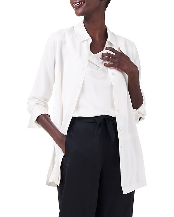 Nic+Zoe Crepe Mix Shirt MSRP $158