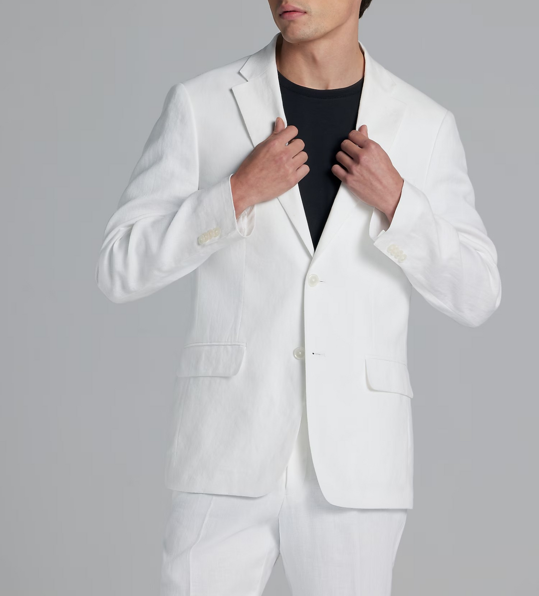 Tommy Hilfiger Men's Linen Two-Button Blazer MSRP $360