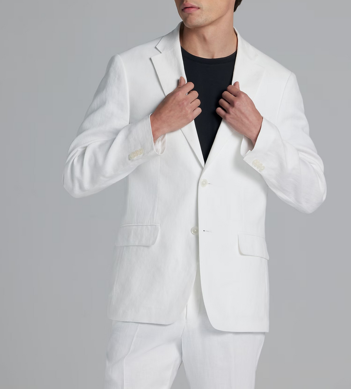 Tommy Hilfiger Men's Linen Two-Button Blazer MSRP $360