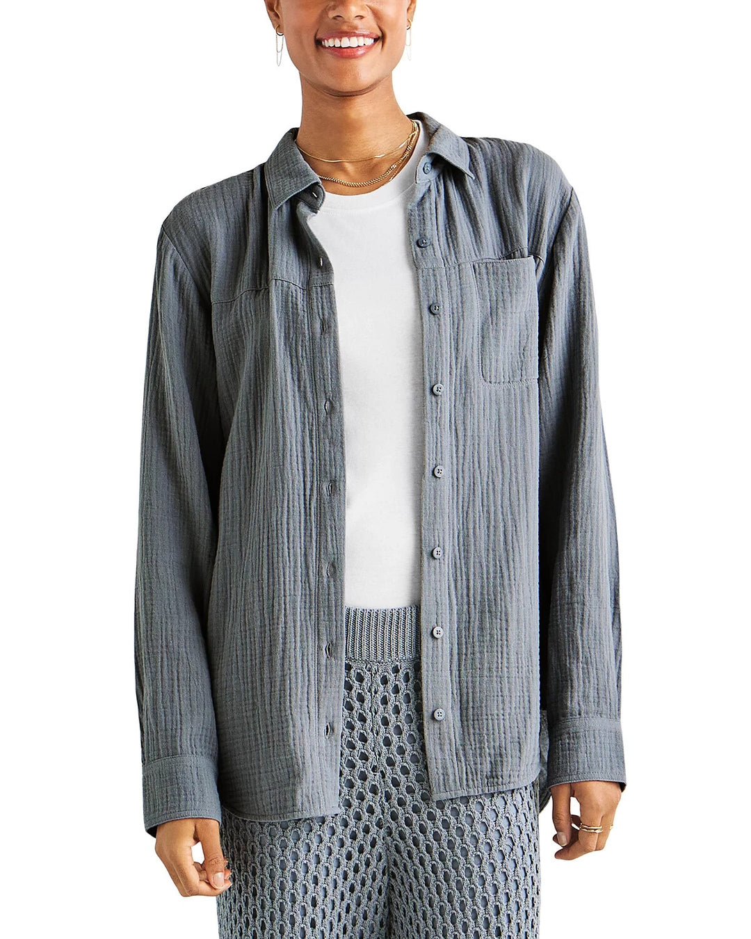 Splendid Kit Gauze Shirt MSRP $148