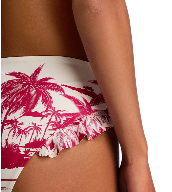 Agua Bendita High Waist Penelope Palms Bikini Bottom MSRP $144