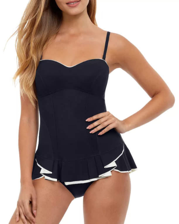 Profile by Gottex Belle Curve Bandeau Swimdress MSRP $148