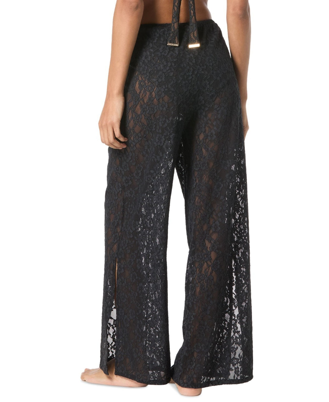 MICHAEL Michael Kors Lace Wide-Leg Cover-Up Pants MSRP $130