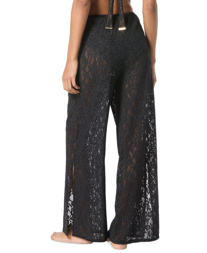 MICHAEL Michael Kors Lace Wide-Leg Cover-Up Pants MSRP $130