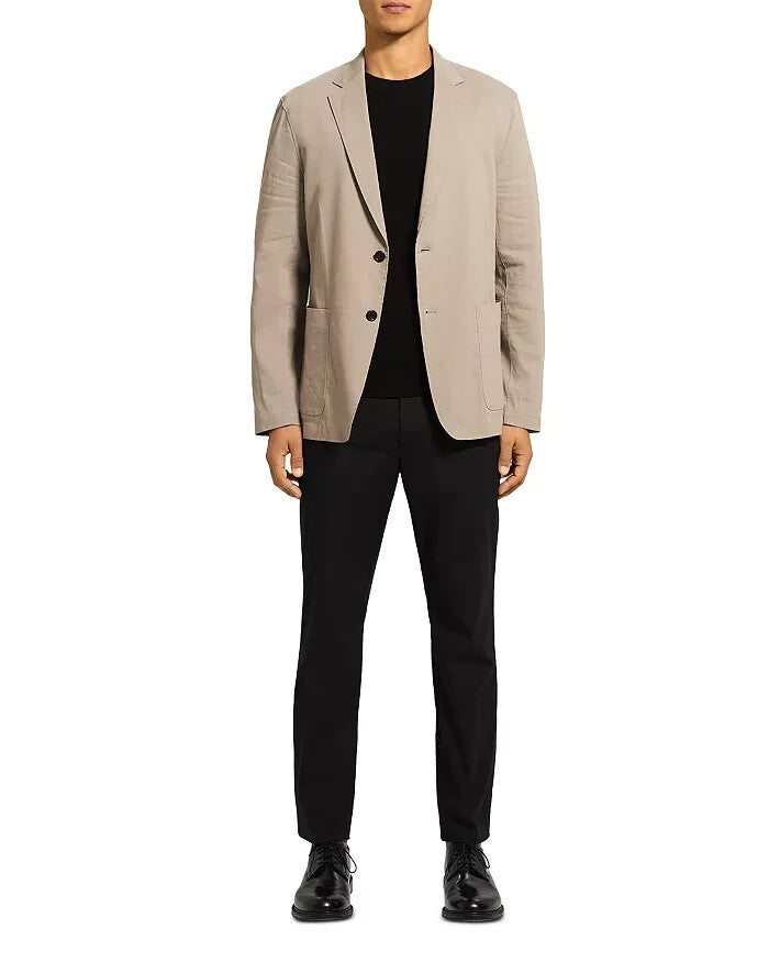 Theory Clinton Eco Crunch Stretch Linen Slim Fit Blazer MSRP $445
