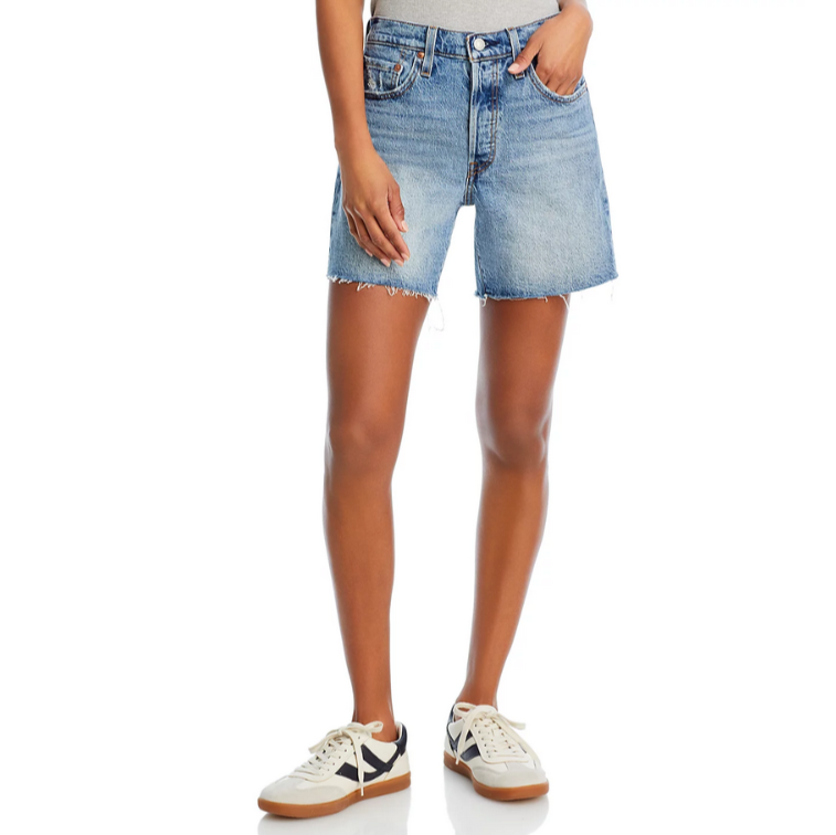 Levi's 501 Mid Thigh Denim Shorts MSRP $69