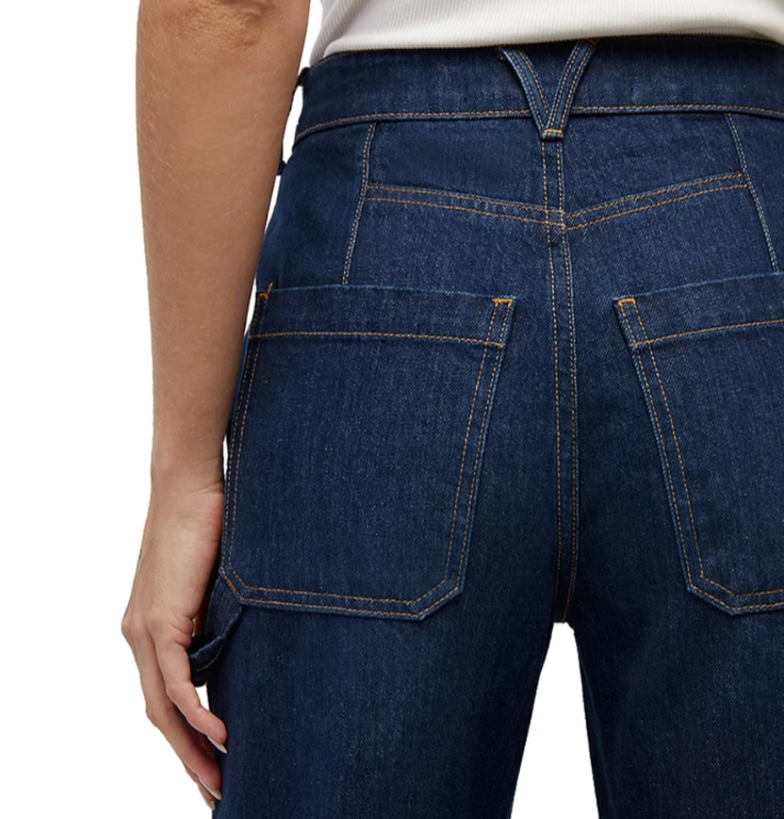 Veronica Beard Dylan High Rise Cuffed Ankle Straight Jeans MSRP $328