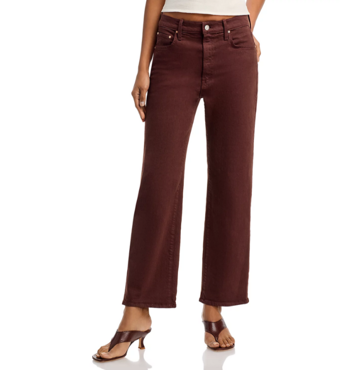 MOTHER The Rambler High Rise Ankle Straight Jeans MSRP $228