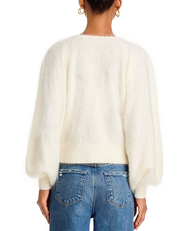 PAIGE Opaline Cashmere V Neck Sweater MSRP $359