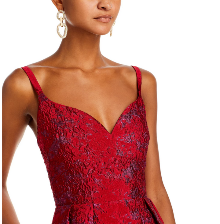 ML Monique Lhuillier Isabela Jacquard Midi Dress MSRP $645