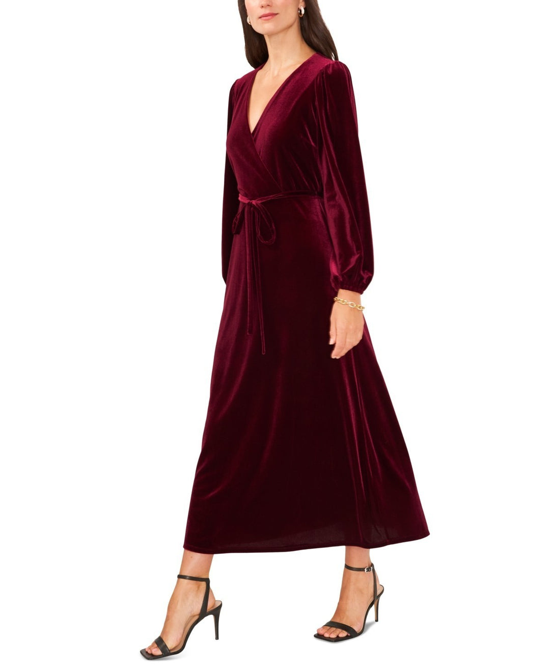 Msk Women's Petite Velvet Dress MSRP $99