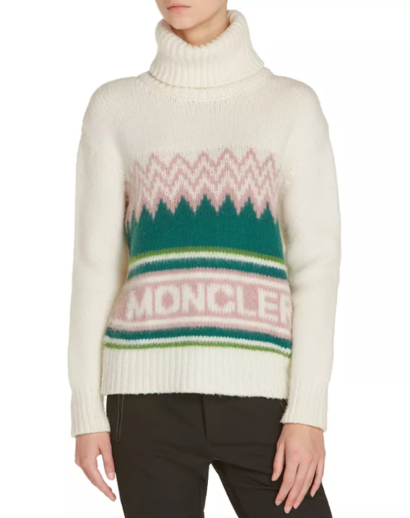 Moncler Logo Intarsia Wool Sweater MSRP $880