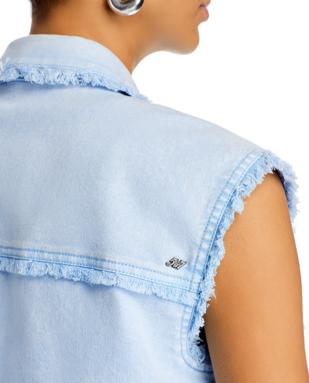 Cinq à Sept Vera Denim Vest MSRP $495