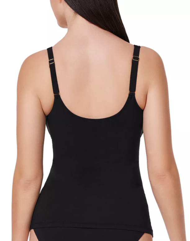 Profile by Gottex Beyond Time D-Cup V Neck Tankini Top MSRP $98