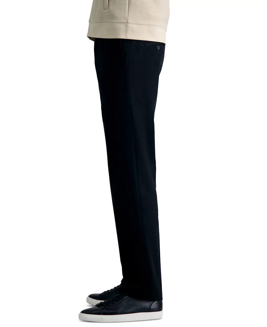 Haggar Premium No Iron Khaki Straight-Fit Stretch Flat-Front Pants MSRP $70