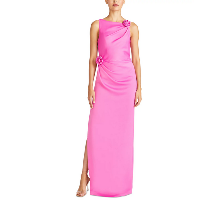 ML Monique Lhuillier Leela Crepe Long Dress MSRP $545