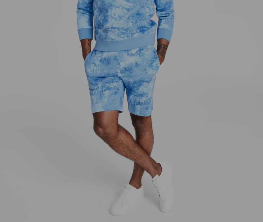 Armani Exchange A|X  Dip-Dyed Fleece Shorts