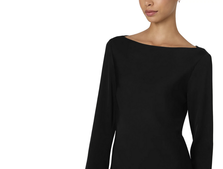 FRENCH CONNECTION Ennis Satin Bell Sleeve Mini Dress MSRP $148