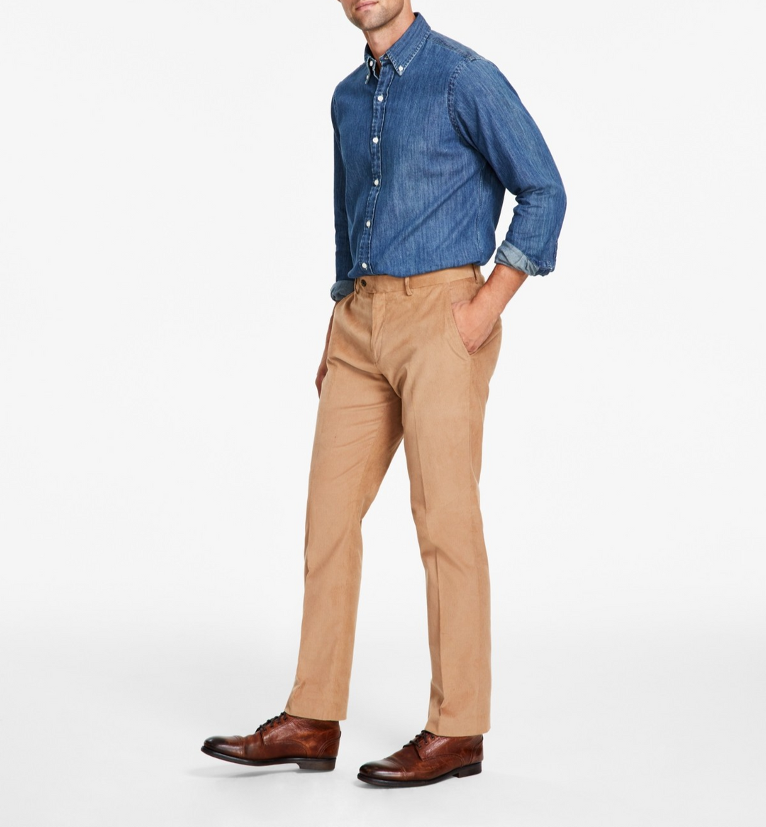 Tommy Hilfiger Men's Modern-Fit Solid Corduroy Pants MSRP $95