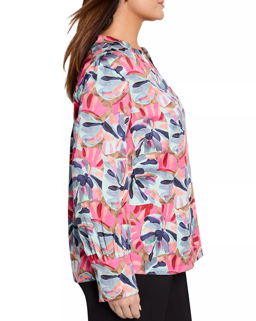 NIC+ZOE Plus Firework Foliage Top MSRP $158