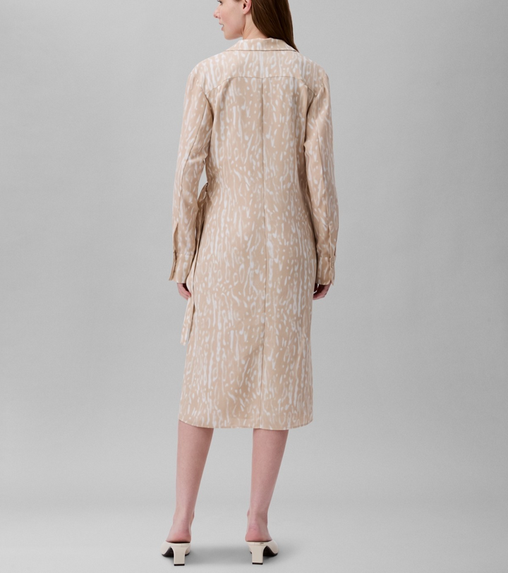 Calvin Klein Women's Printed Wrap Dress MSRP $129