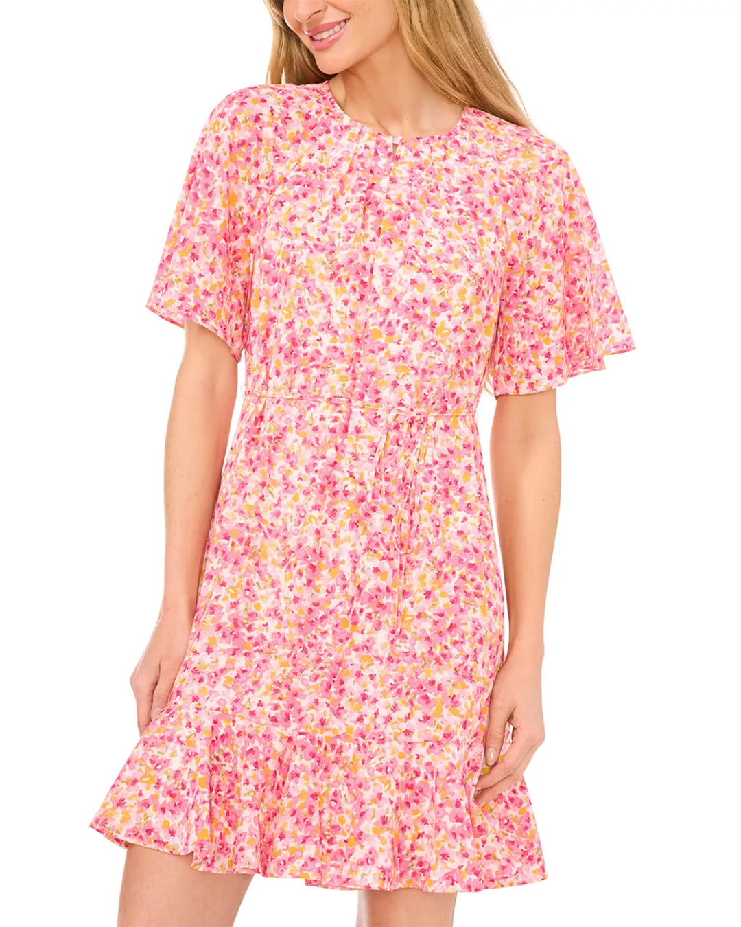 CeCe Fluted Skater Dress MSRP $99