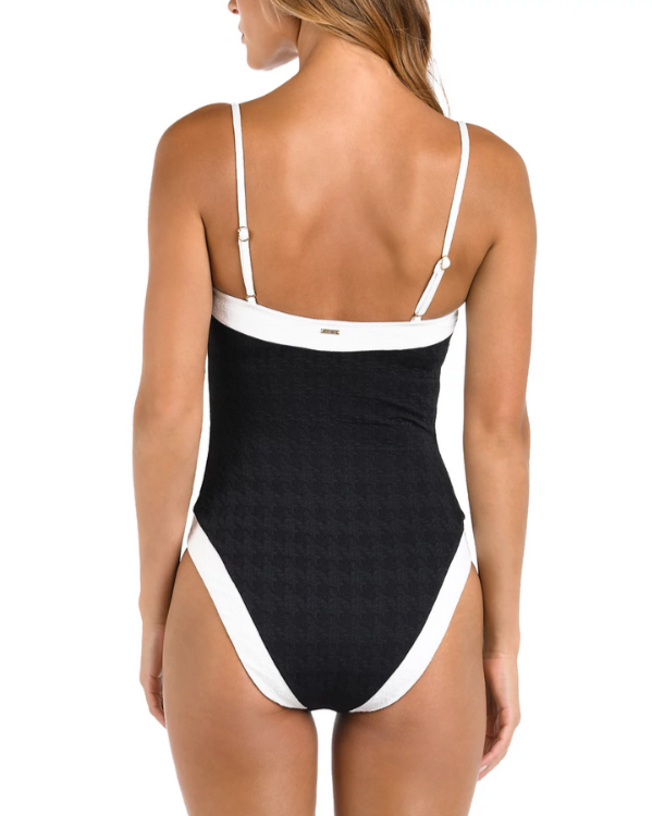 L'AGENCE Tory Bandeau One Piece Swimsuit MSRP $307