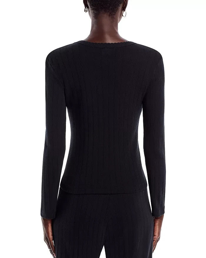 LESET Pointelle Tee MSRP $88