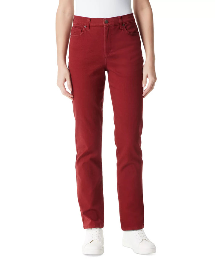 Gloria Vanderbilt Amanda Colored Twill Straight-Leg Jeans MSRP $48