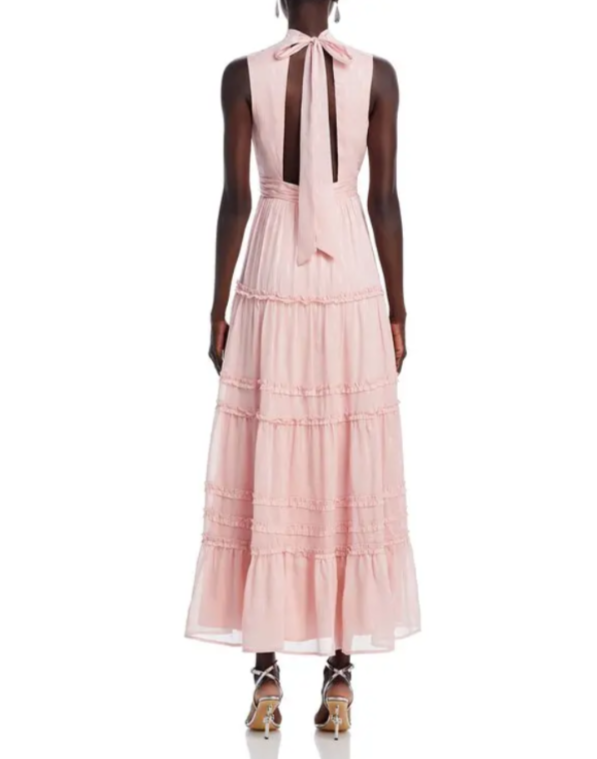 AQUA Tiered Sleeveless Maxi Dress MSRP $118