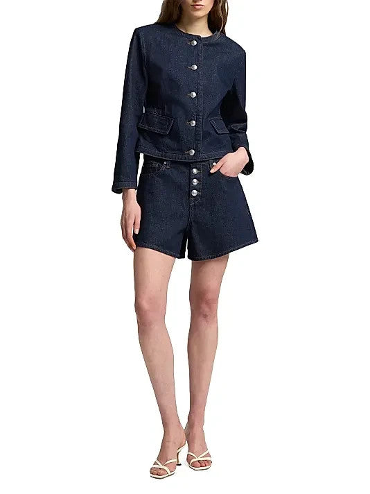 7 For All Mankind Kori Denim A-Line Shorts MSRP $158