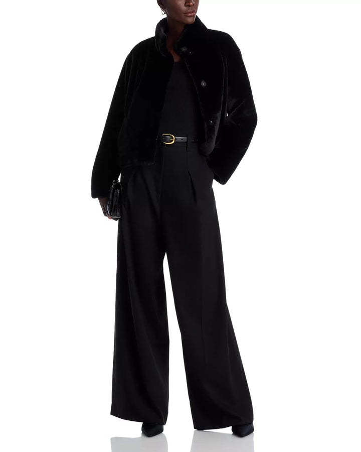 Velvet by Graham & Spencer Faux Fur Snap Front Jacket MSRP $299