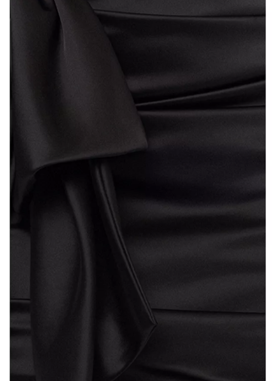 AQUA Strapless Satin Dress MSRP $218