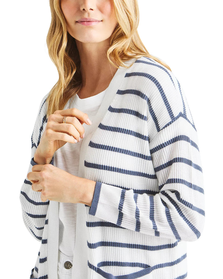Splendid Luna Striped Cardigan MSRP $188