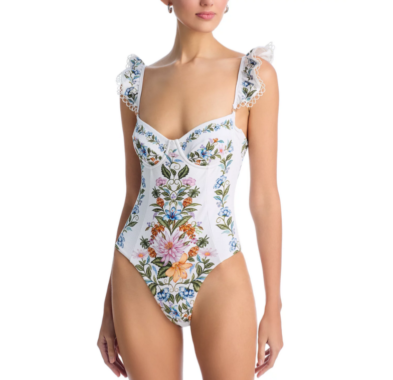FARM Rio Sweet Bloom Bouquet Swimsuit MSRP $270