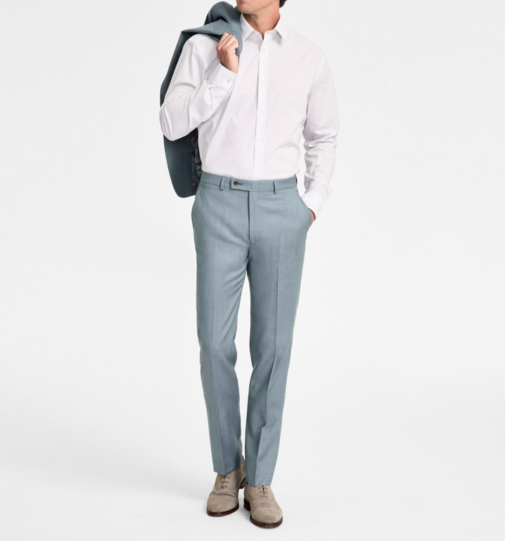 Calvin Klein Men's Slim-Fit Wool Blend Suit Pants MSRP $200