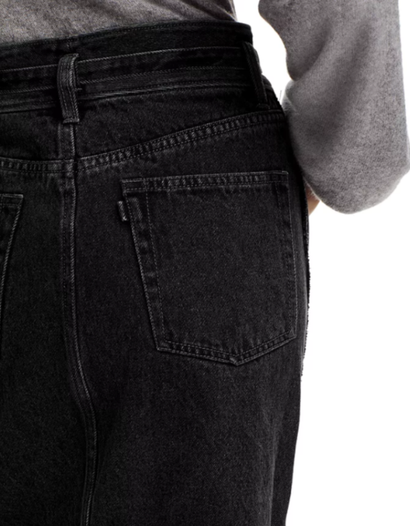 3.1 Phillip Lim Denim A Line Midi Skirt MSRP $450