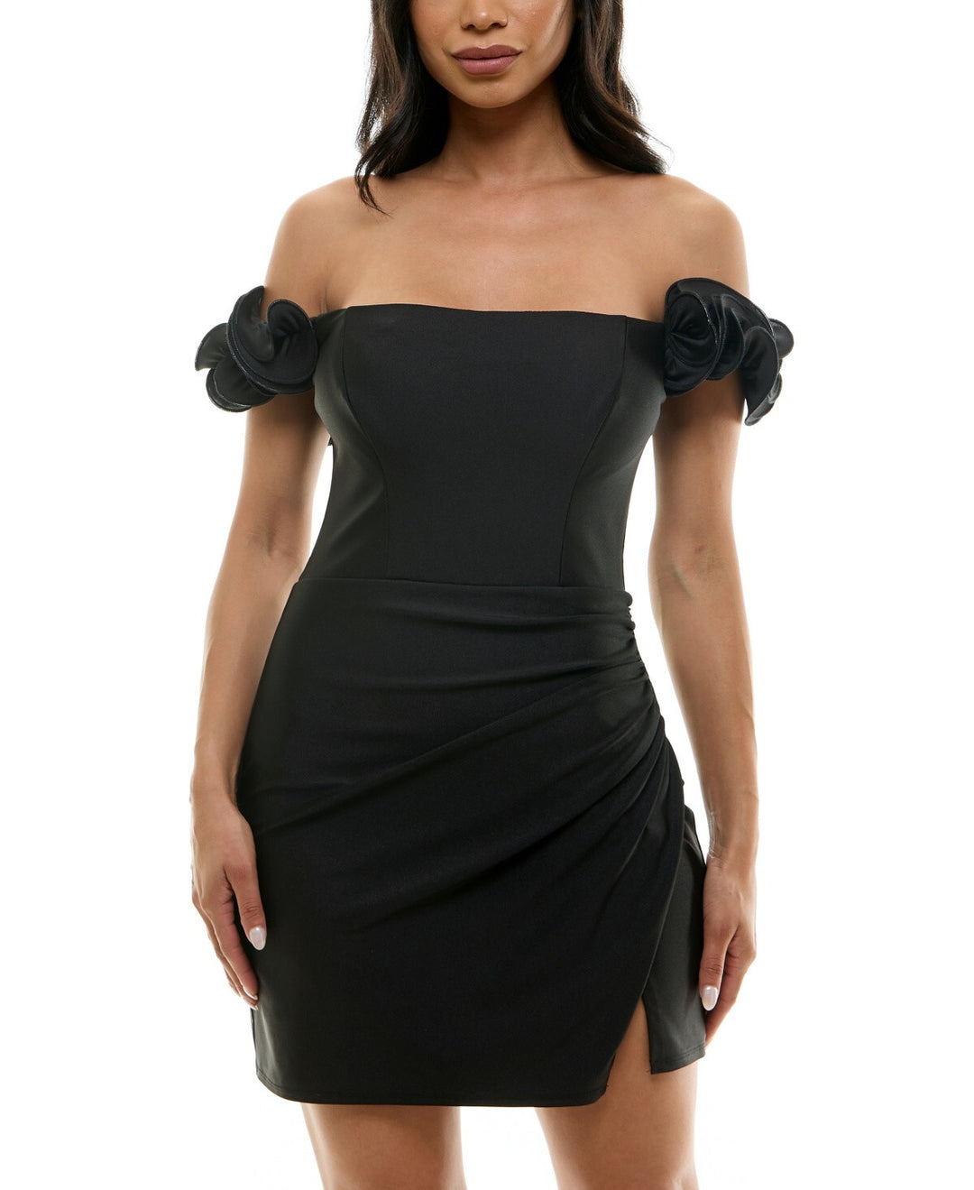 B. Darlin Smart Ruffle Sleeve Bodycon Dress MSRP $59 B. Darlin Smart Ruffle Sleeve Bodycon Dress MSRP $59