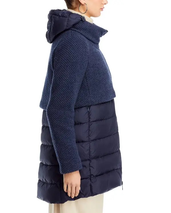 Herno Knit Overlay Puffer Coat MSRP $1295