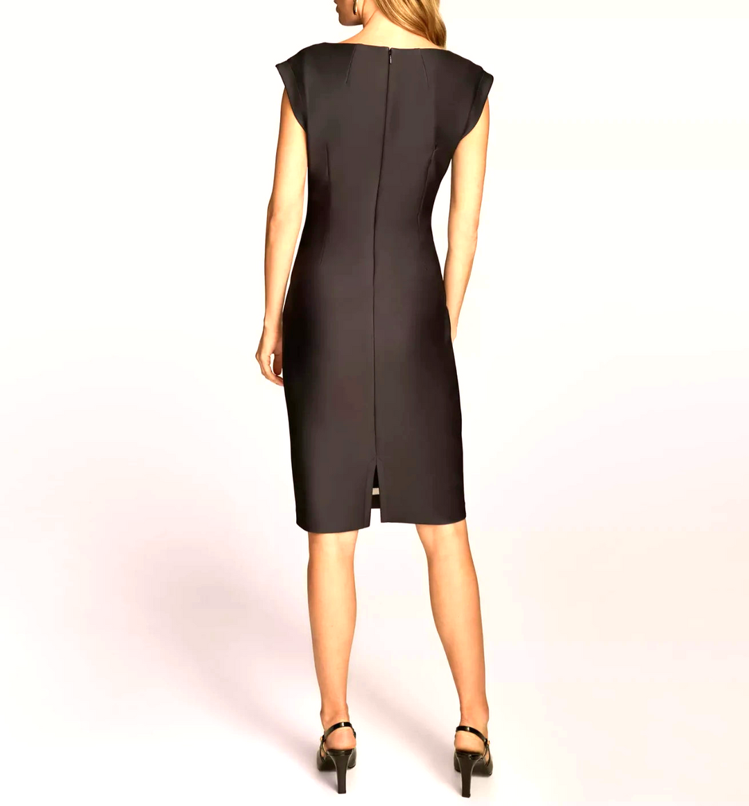 Donna Karan New York Women's Printed Scuba Sheath Dress MSRP $169