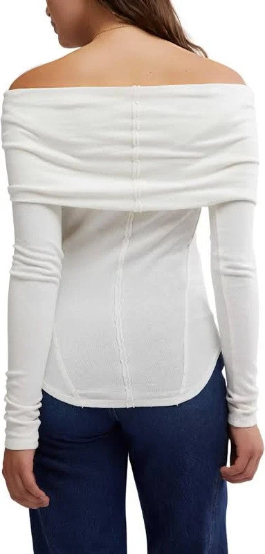Free People Iris Layering Long Sleeve Top MSRP $58