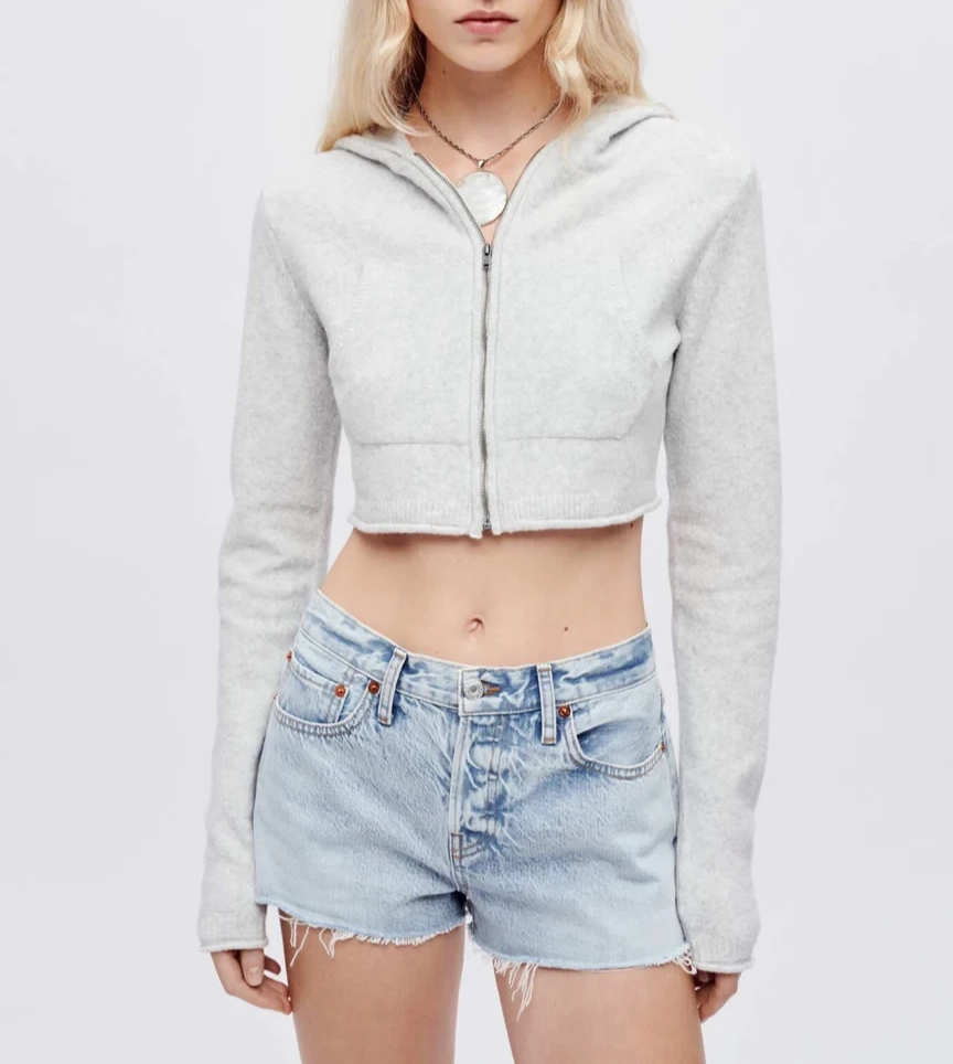 RE/DONE Mini Knit Hoodie MSRP $395