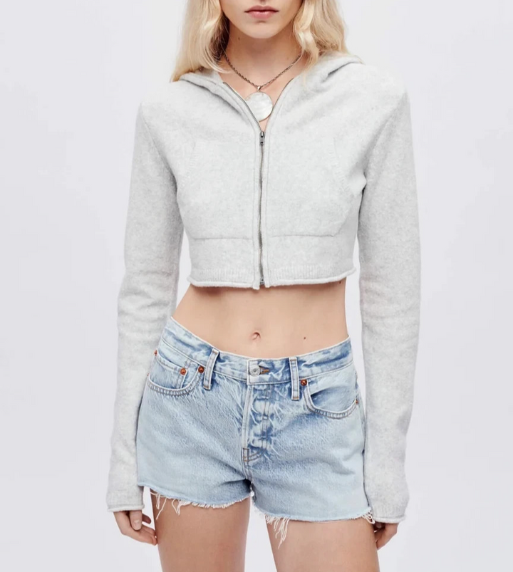 RE/DONE Mini Knit Hoodie MSRP $395