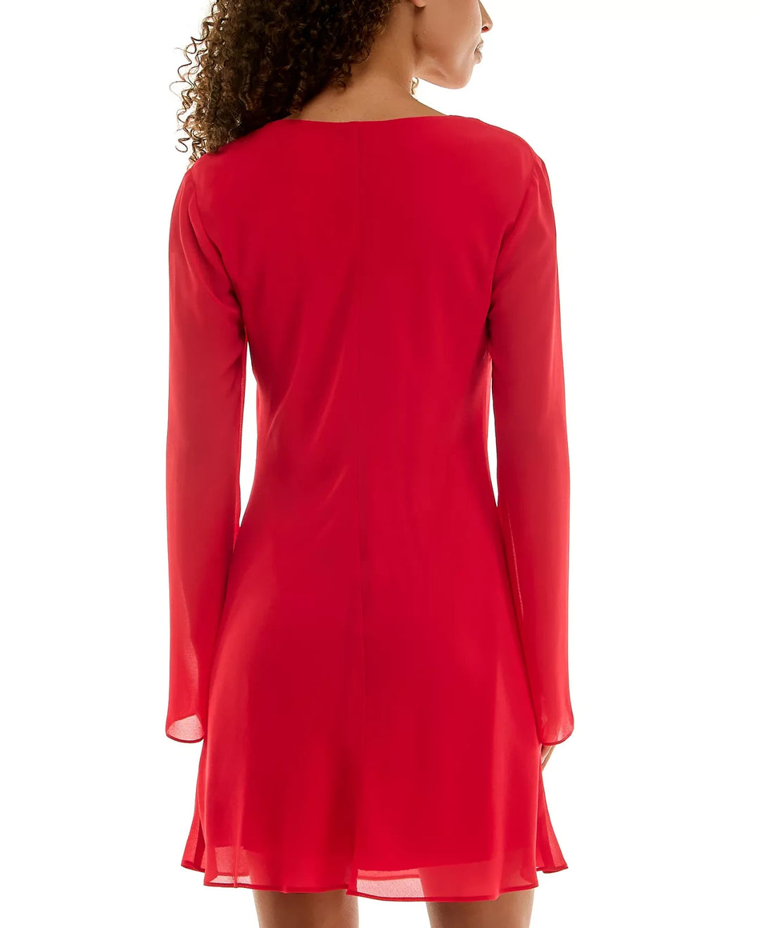 B Darlin Juniors' Long-Sleeve A-Line Dress MSRP $49